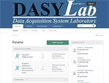 Tablet Screenshot of dasylab-forum.de